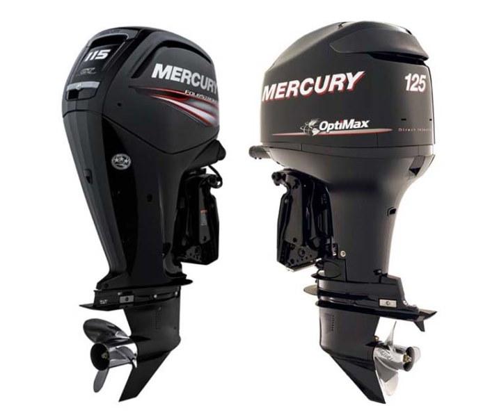Two-stroke vs four-stroke Mercury outboards.