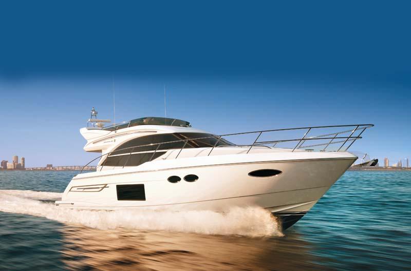 The latest addition to the Princess Flybridge range, the Princess 49, now uses IPS pod-drives.