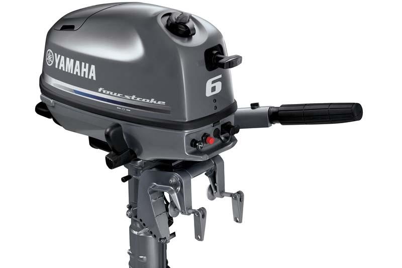 At wide open throttle, vibrations on the Yamaha F6C outboard motor were only slightly higher than on