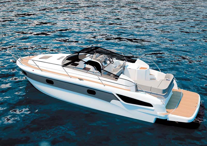 The new Bavaria 330 Sport was launched at the Ancora Boat Show, completing Bavaria's redesigned five