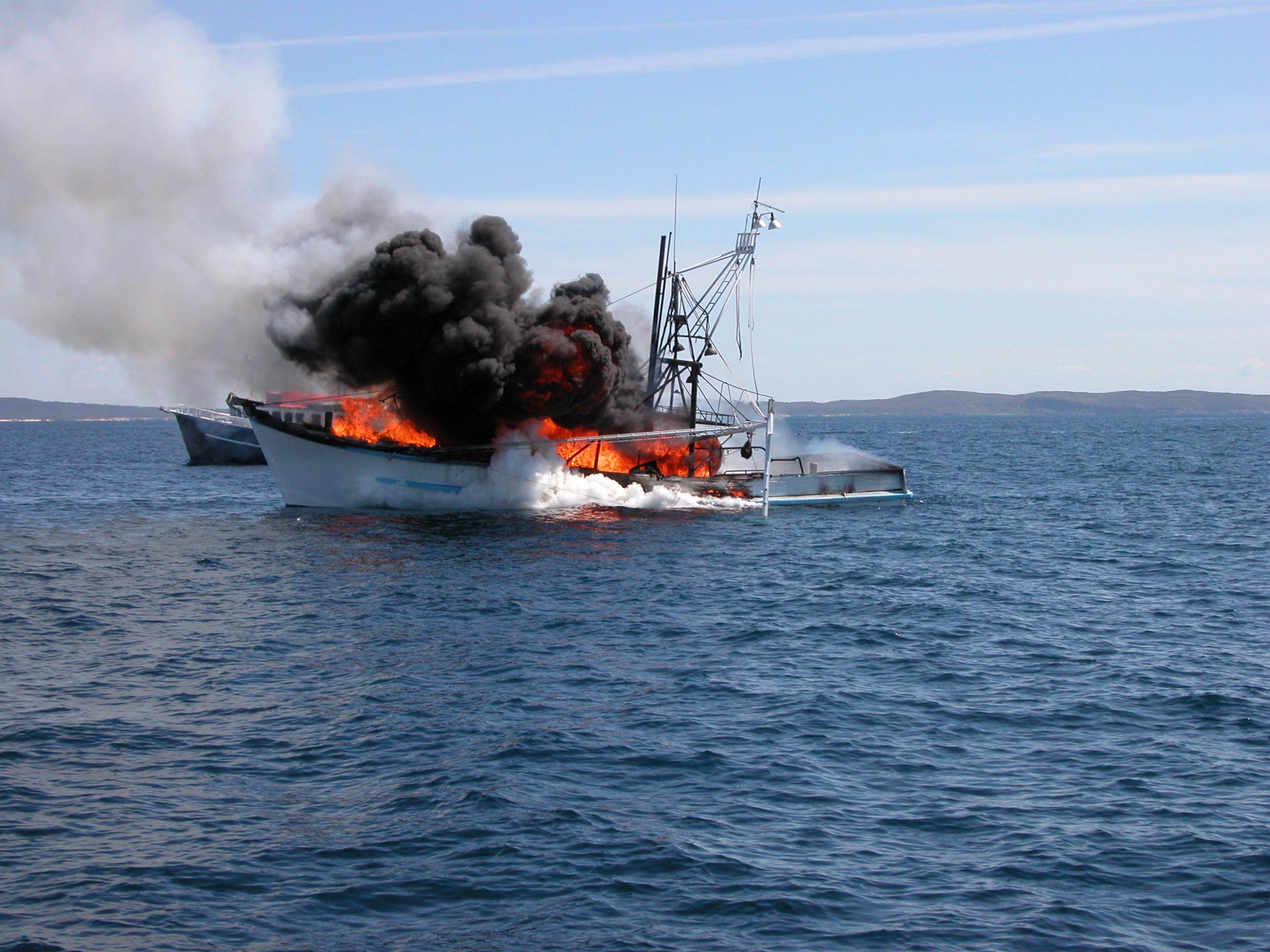 NEWS — Baptism of fire for new boat