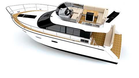 The Sealine F380 flybridge motoryacht was unveiled earlier this year after the former British marque