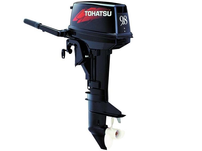 The Tohatsu M9.8B outboard motor provides a lot of power its range, but for relatively less weight c