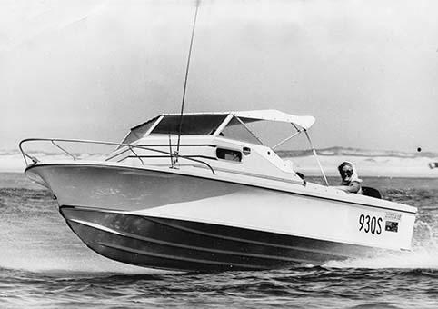A Haines V19 cuddy from approximately 1969. Image courtesy of Norm Jervis, Marine Care, SA.