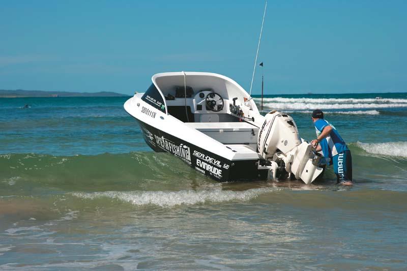 How to beach launch a boat