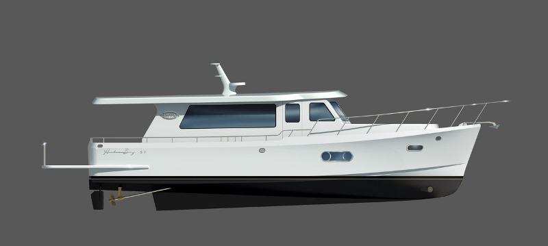 The 2016 Hudson Bay 51 from Clipper Motor Yachts is the flagship Clipper sedan, scheduled for releas
