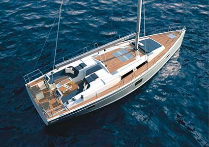 Hanse claims the new Hanse 455 has the largest cockpit for any 45-foot sail boat.